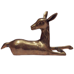 Brass Reclining Deer